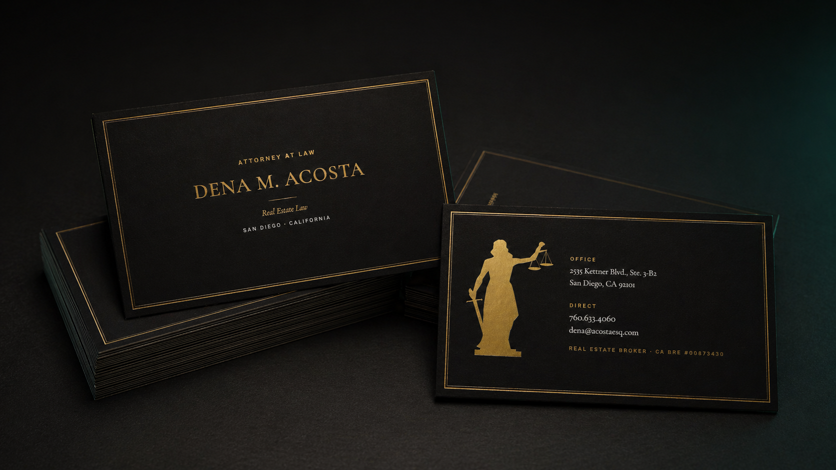 Business Card Mockup — Dina